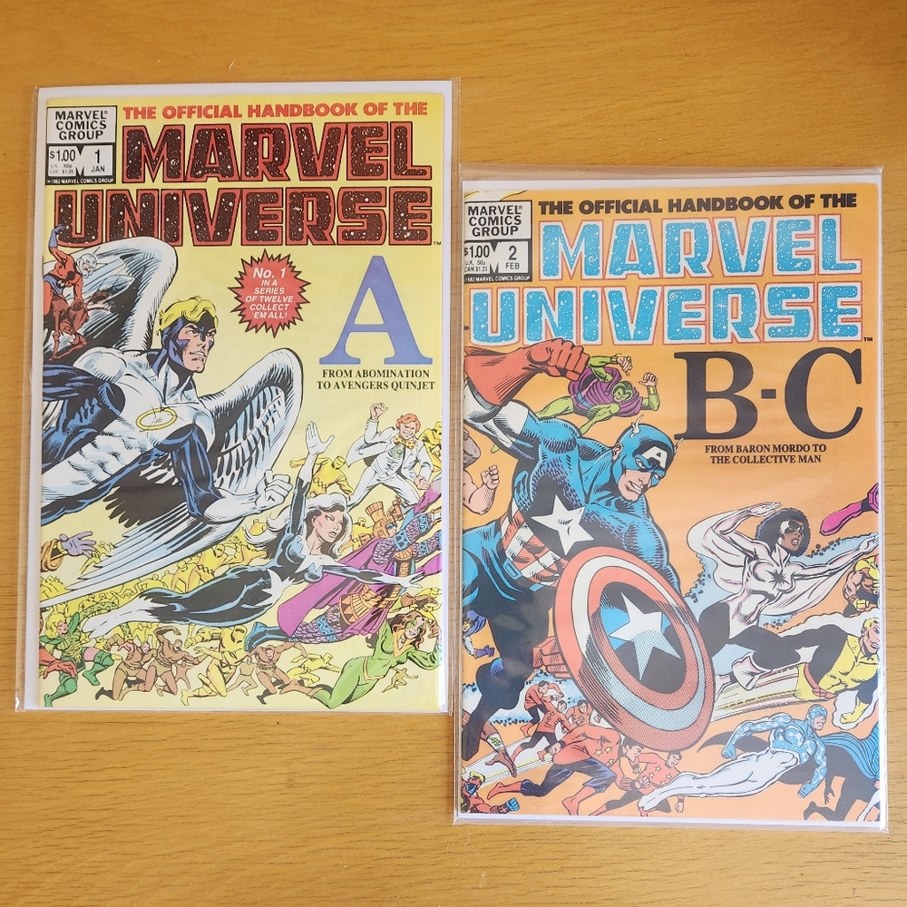 Marvel Universe #1 and #2 1983 - 1980s Comic Books (Lot of 2) - Picture 1 of 16